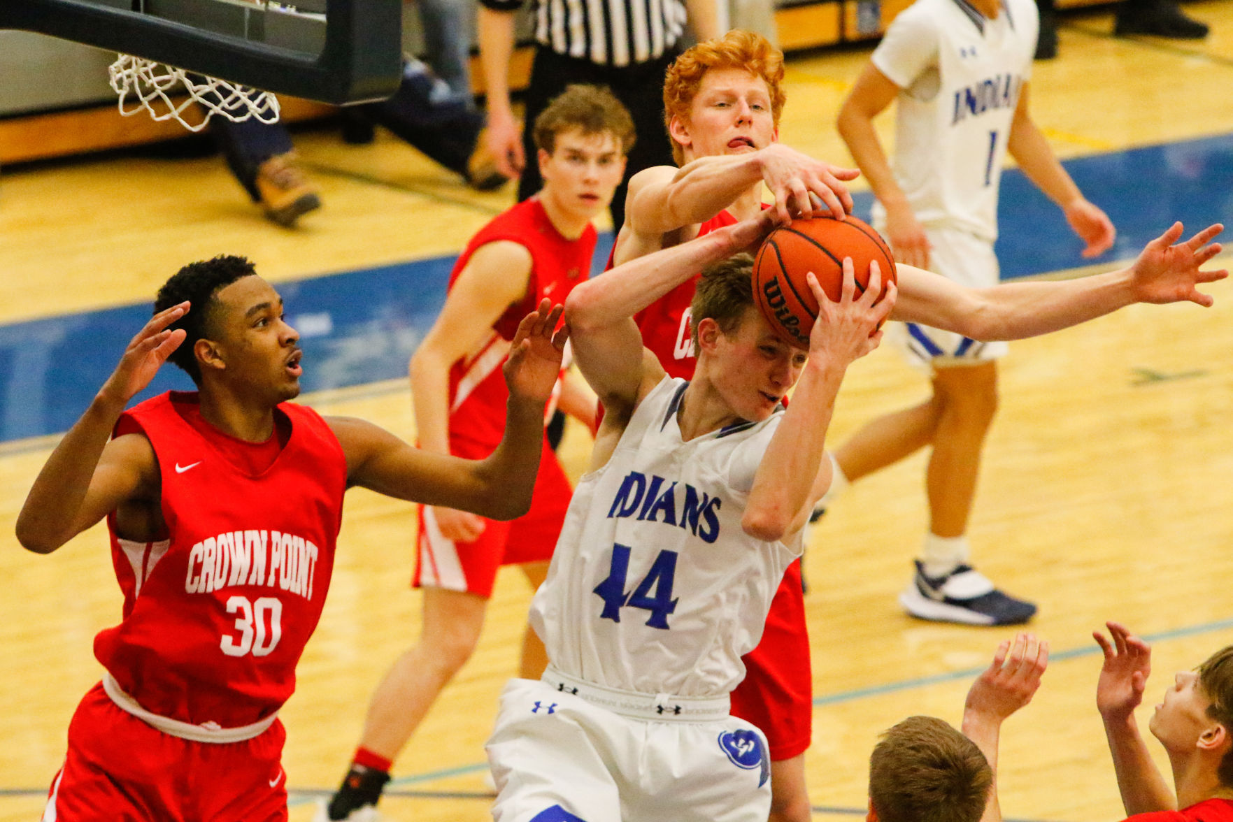 Crown Point at Lake Central boys basketball